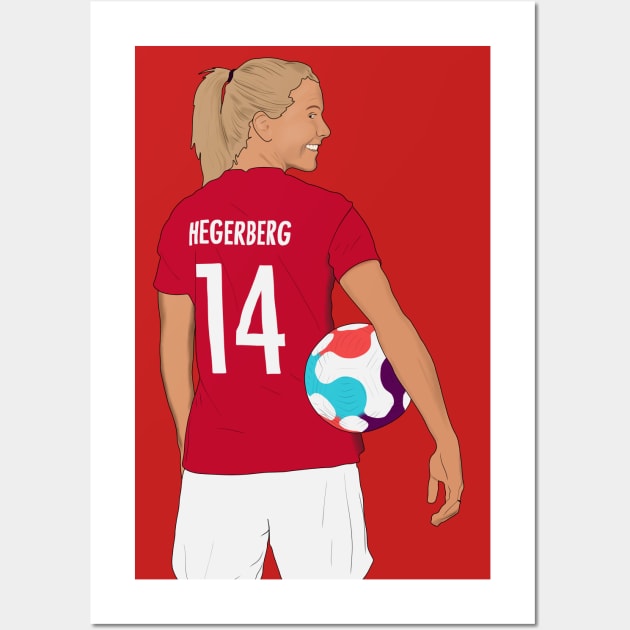 Ada Hegerberg Norway Football Wall Art by Hevding